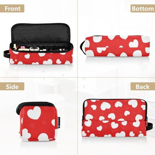 Love Hearts Hair Tools Travel Bag Portable Carrying Case Travel Pouch Organizer with Heat Resistant Mat for Hair Dryer Curling Iron Flat Irons - Image 5