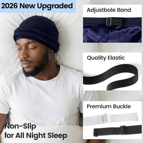Ababalaya Upgraded Satin Lined Halo Turban Wave Cap - Image 2