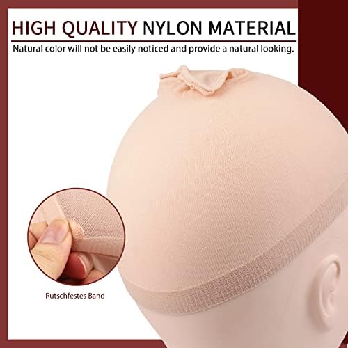 Fandamei Wig Cap, 4PCS Nylon Wig Caps Nude for Women, Stocking Wig Caps for Halloween, Cosplay. Wig Cap for Women, Men, Kids, Stocking Caps for Wigs - Image 6