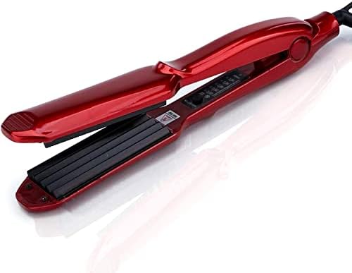 MBHAIR Ceramic Crimper Iron Volumizing Fluffy Hair,Anti Static Adj Temp Red by MBHAIR