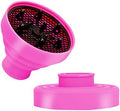 Universal Collapsible Hair Dryer Diffuser Attachment- Salon Grade Tool,Lightweight Foldable Portable Travel Folding Design Fit Most of Blow Dryers-PinkPink by WAJIAYON