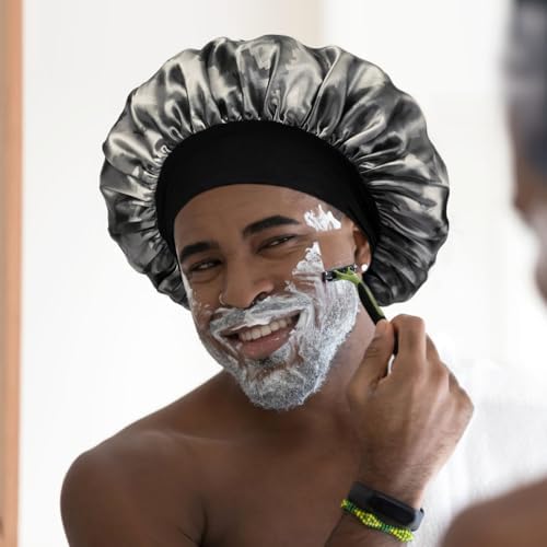 YANIBEST Soft Satin Bonnet for Men Women, Sleep Cap to Maintain Moisture - Image 4