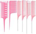 Patelai 6 Pcs Highlighting Comb Weaving, Classic Style, Pink by Patelai