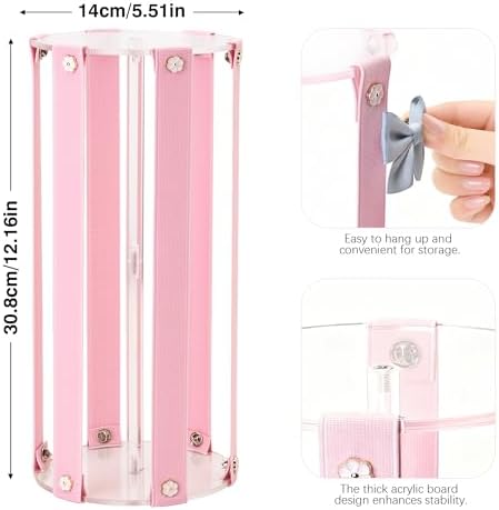 Bow Organizer for Girls - Large Capacity Hair Clip Organizer, Effortless Hair Bow Holder for Home Dresser, Perfect for Gifting, Essential Storage Solution for Girls - Image 3