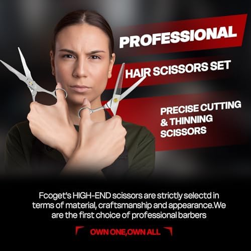 Professional Hair Cutting Scissors, High-End Japanese 440C Stainless Steel Hair Cutting Shears with Sharp Edge Blades, 6.8 inch Hair Scissors, Right Hand Scissors for Salon, Home, Pet - Image 6