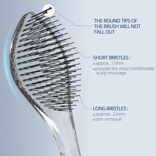 Detangling Hair Brush for Wet & Dry Hair, For All Hair Types (Black) - Image 3