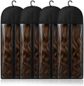4 Pcs Wig Storage Bags, Hair Extension Holder with Hanger for Multiple Wig by Unknown