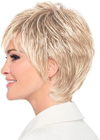 Raquel Welch Fierce And Focused Hand Tied Short Bob Wig by Hairuwear, Average Size Cap, RL16/22 Iced Sweet Cream - Image 4
