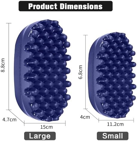 Rubber Curling Hair Brush，Premium Twist Tool for Afro Hair，Ideal for Curly, Coiled, 4C Hair，Quick & Easy Styling，Blue - Image 5