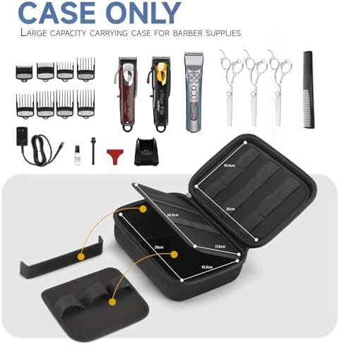Hard Barber Accessories Case for Hair Clippers Mens Hair Cutting Barber - Image 2