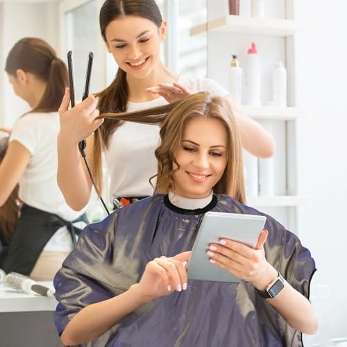 FEBSNOW Barber Cape Professional Hair Cutting Cape with Neck Duster Brush - Image 6