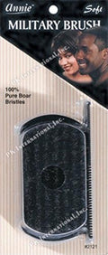 Annie Soft Military Brush With Comb 100% Pure Boar 2121 by AnnieInternational