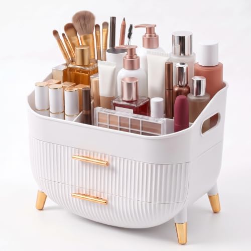 Makeup Organizer Countertop, Skincare Organizer with Drawers for Vanity by YGJT