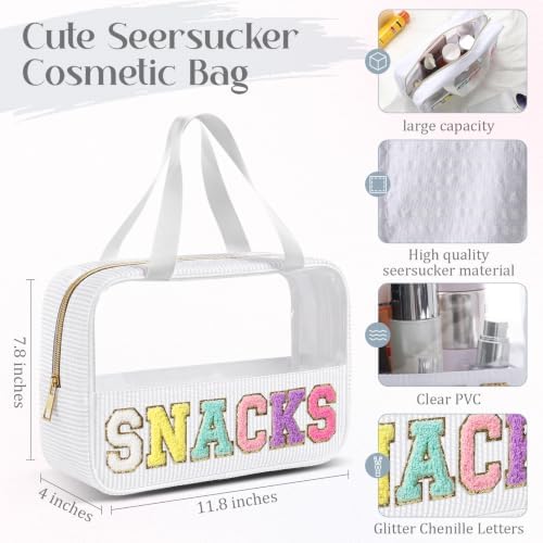 Sanwuta Clear Seersucker Snacks Bag, White - Image 3