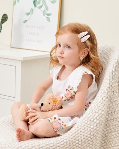 doboi Toddler Hair Clips for Girls Baby Barrettes-40PCS Floral Mix - Image 4