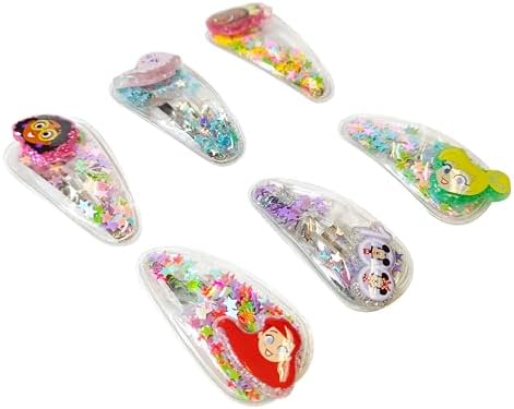 LUV HER Disney 100 Hair Accessories For Girls, 6pc Cute Hair Clips with Favorite Disney Figures Character Charms, Magical Confetti Hair Clips for Kids, Ages 3+ - Image 6