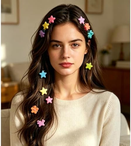 Soft Elastic Hair Ties，Colorful Hair Bobbles for Girls, Multicolor Hair Accessories Set with Hair Tail Tools & Cute Mini Hair Clips (Jumbo Pack(160PCS)) - Image 6