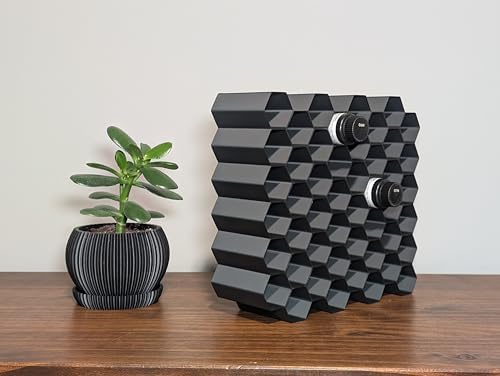 Markvicka Designs Small Bottle Wall Mount Organizer for Shades EQ Storage | Hexagon Style Organizer | Stackable & Wall-Mount Salon Decor for Hair Dye Bottles - Image 5