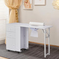 Winado Foldable Manicure Table, Nail Desk for Nail Tech with Dust Collector by Winado
