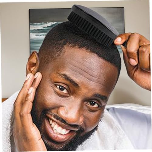 Wave Brush, Beard Brush for Men, 8x2 Inch Curved Wave Brush with Ergonomic Handle, Nylon & Boar Bristle Hair Brush, Styling Wooden Beard Brush for Home, Salon, Beard Brush - Image 4