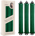 Heatless Hair Curler Rods for Overnight Satin Flexi Curls, Jumbo No-Heat Sleeping Styling Tools for All Hair Types - 3pcs Green by Luckybear