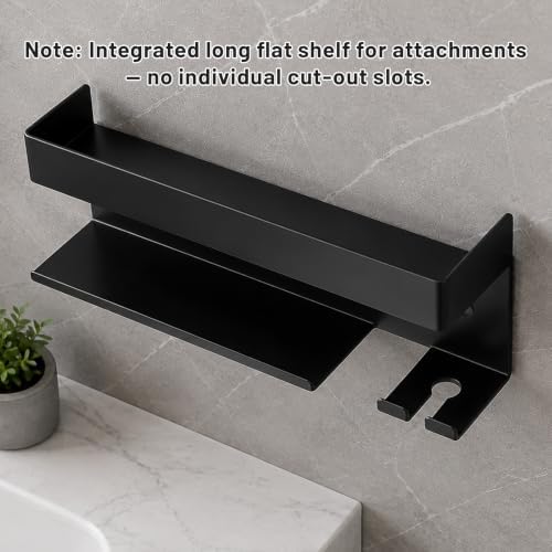 Affogato Storage Holder Compatible with Dyson Airwrap Styler, Curling Iron Wall Mount Holder Stand, Aluminum Hair Tool Organizer Rack for Bathroom - Image 2
