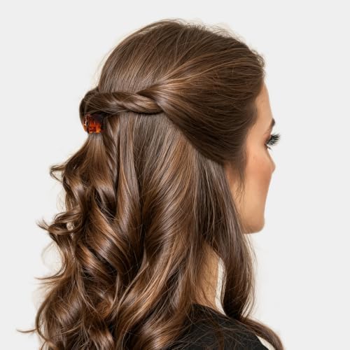 YOHAMA 36Pcs Small Hair Claw Clips Brown Strong Mini Bangs Jaw for Women - Image 4