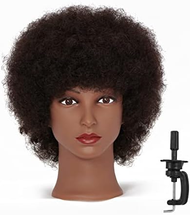 Hairingrid Mannequin Head African American with 100% Human Hair Manikin by Hairingrid
