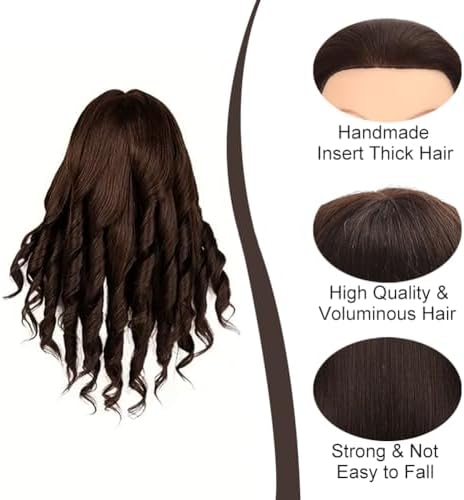 Opini Mannequin Head 80% Real Human Hair 26-28" Doll Head for Hair Styling - Image 2