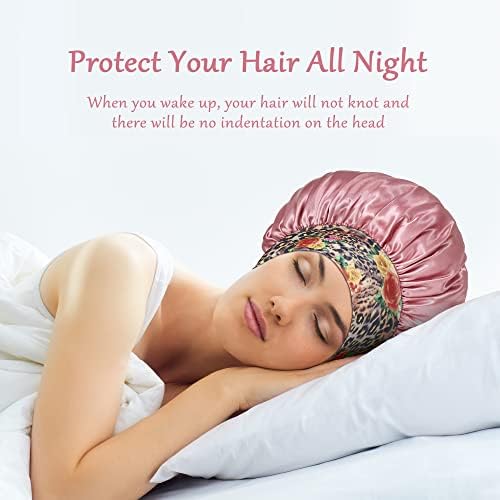 Satin Bonnet Hair Bonnet for Sleeping, Sleep Bonnets for Women - Image 5