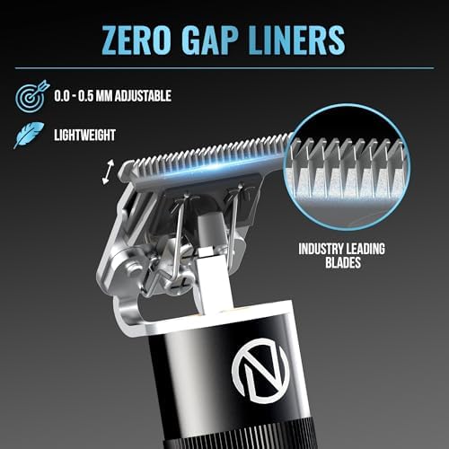 Novah Professional Hair Clippers for Men, Professional Barber Clippers and Trimmer Set, Mens Cordless Clipper, Fade Haircut Kit, Electric Hair Cut Machines - Image 3