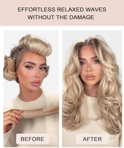 Classic Heatless Curls Overnight Rods - Upgraded Directional Grip Velvet Heatless Hair Curler to Sleep in No Heat Heatless Curling Flexi Rods Foam Hair Rollers for Blowout Look Medium & Long Hair - Image 4