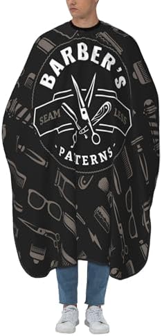 Barber Cape, Hair Salon Haircut Gown, Hair Cutting Apron with Adjustable Closure, Professional Salon Cutting Barber Skirt for Barbershop (Color 3) - Image 2