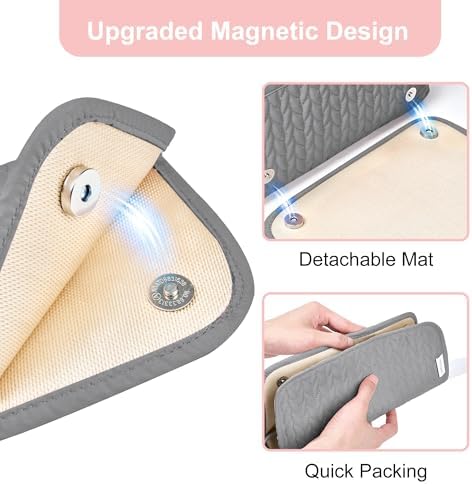 KarSyon Hair Tools Travel Bag with Hot Tool Mat 2 in 1 Organizer Bags - Image 4
