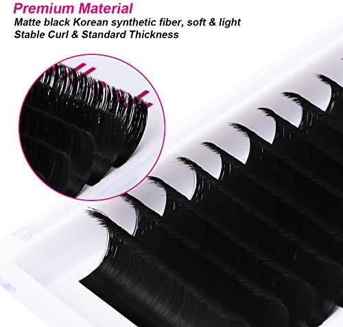 FADLASH Easy Fan Lash Extensions Volume Eyelash Extensions Mixed Tray 3D 4D 5D 6D 7D 10D Lash Extensions 0.07 Soft Self Fanning Volume Lashes Supplies Blooming Lashes (0.07-D, Mix 15-20mm) - Image 3