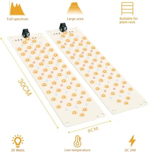 Grow Lights for Indoor Plants,Ultra-Thin Panel Grow Lamp,158LEDs Full Spectrum Grow Lights for Under Cabinet Plant, Grow Lamp with 3/9/12H Timer,10 Dimmable Levels for Plants Growing(2PCS) - Image 3