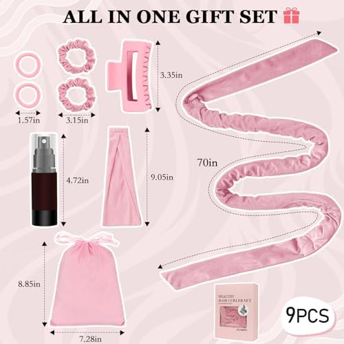 ZILAMPU Heatless Curls Overnight Long Hair No Heat Hair Curlers to Sleep In - Image 5