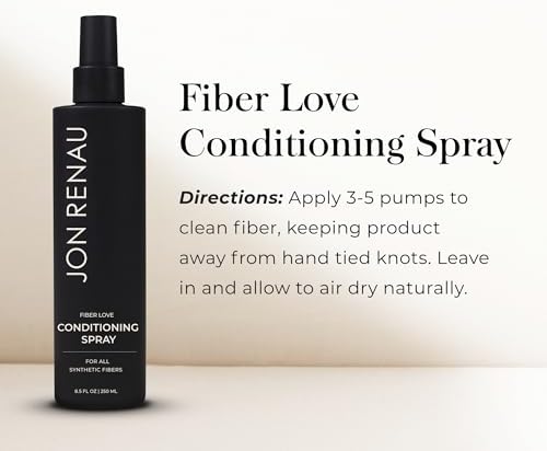 Jon Renau Fiber Love Synthetic Conditioning Spray, Leave In Conditioner for Wigs & Hair Extensions, Detangler Spray for Synthetic Hair, Paraben and Sulfate Free Wig Care, 8.5 oz - Image 4