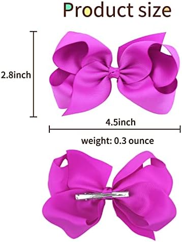 Oaoleer 40Pcs 4.5" Hair Bows Clips for Girls Tolddler Hair Accessories - Image 4