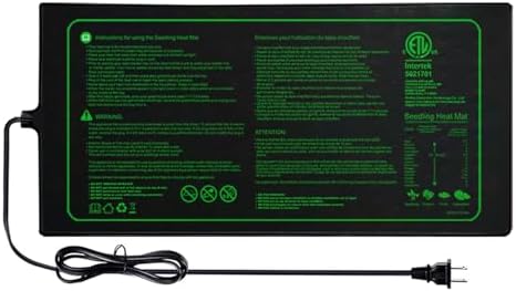 10"x20" Durable and Waterproof Seedling Heat Mat with ETL Listed by Unknown