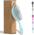 Ninabella Mini Detangler Brush - Small No Tangle Hair Brush for Purse and Travel - Hairbrush for Fine, Thick and Long Hair, Wet and Dry - Mint Green by Ninabella