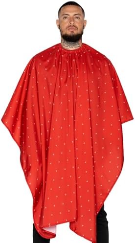 Barber Strong The Barber Cape Haircut Cover for Men, Hair Repelling and Static-Reducing Material, Water Resistant Fabric by BarberStrong