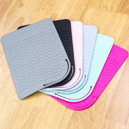 ANGENIL Heat Resistant Mat for Curling Irons, Hair Straighteners, and Flat Irons - Silicone Counter Pad and Travel Case for Hair Styling Tools - Image 5