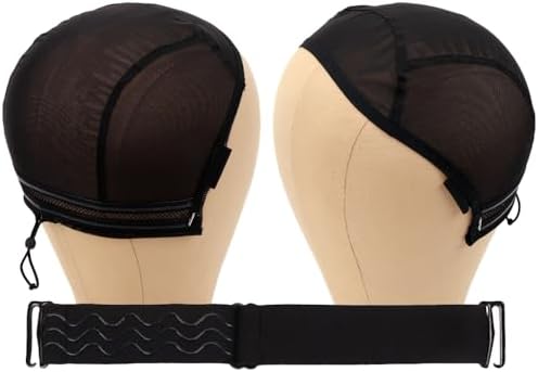U Part Wig Cap with Drawstring & Anti-Slip Silicone Band（13×4 in） by Votinu