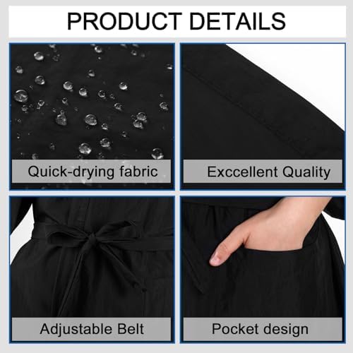 Toulite 8 Pcs Salon Client Gown Robe Cape, Hair Salon Robe Smock for Client - Image 3