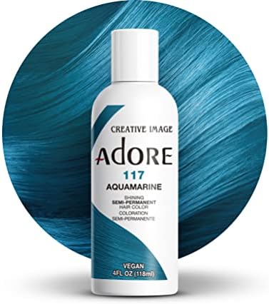 Adore Semi Permanent Hair Color, 117 Aquamarine, 4 Fl Oz by Adore