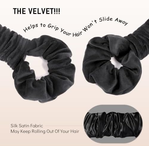 Velvet Heatless Curling Scrunchie Overnight Curls Hair Curler - Image 6