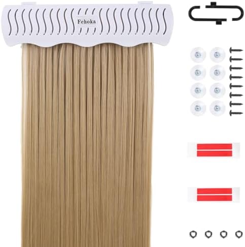 Hair Extension Holder holder for Washing,Styling, Packing and Storing,Hair Extension Holder holder for salons,bathrooms, beauty shops, cloakrooms.4 quick&easy Installation Modes With Tool. by Unknown