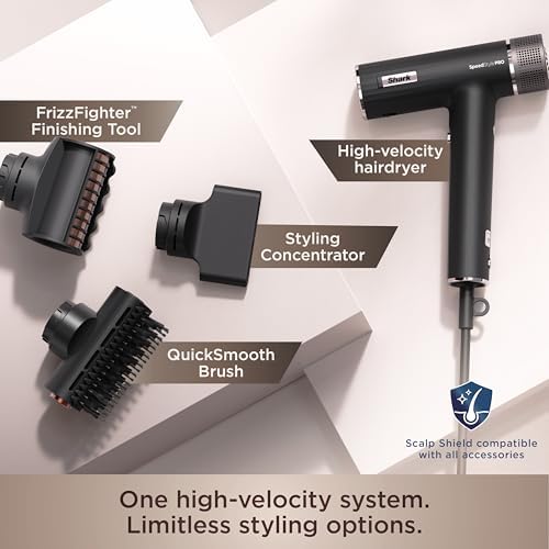 Shark SpeedStyle Pro Ionic Hair Dryer, Scalp Shield, Fine-Medium, HD731 - Image 5