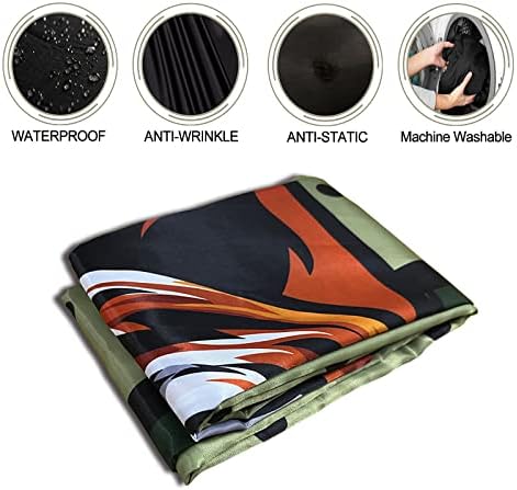 Barber Capes Hair Cutting Capes Salon Stylist Capes with Snaps Waterproof Professional Large Barber Hairdresser Gown Cape- 63”× 56”(TIGER) - Image 4